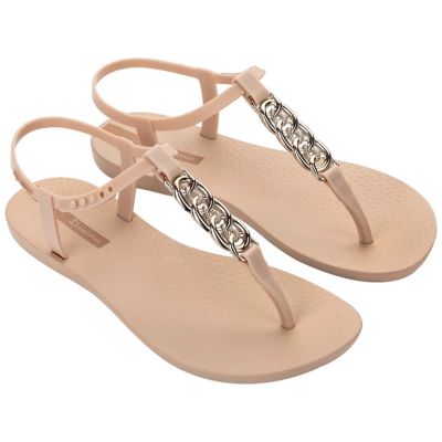 2. Ipanema Sandal Class women's flip-flop sandals, light beige with gold