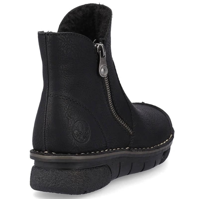 45. Comfortable insulated ankle boots Rieker W RKR612 black
