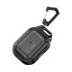 5. Tech-Protect Rough Hook Case with Carabiner for Apple AirPods Pro 1 / 2 - Black