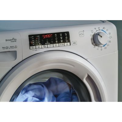 11. Candy Smart Pro Inverter CO 474TWM6/1-S Washing Machine Front Load 7 kg 1400 RPM White
