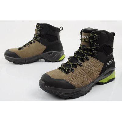 8. Aku men's trekking sports shoes Adapta Gore-tex leather black green