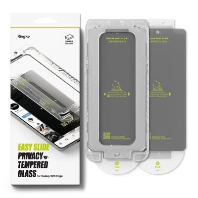 6. Ringke Easy Slide 2-pack Privacy Glass for Samsung Galaxy S25 Edge