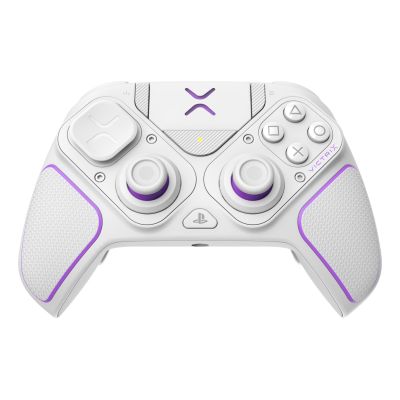 3. PDP 052-002-WH Game Controller Purple, White RF/USB Gamepad Analog/Digital PC, PlayStation 4, PlayStation 5