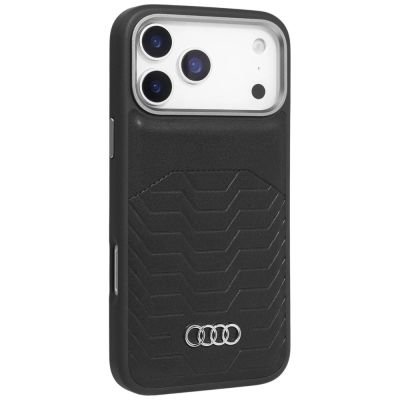 2. Audi GT Synthetic Leather MagSafe case for iPhone 17 Pro - black
