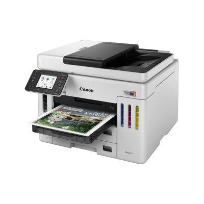 75. Canon MAXIFY GX 7150 Printer, Inkjet, Color Printing, 600 x 1200 DPI, A4, Direct Print, White