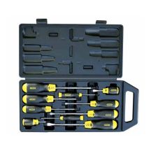 Cushion grip screwdrivers set of 10 (flat + Philips)