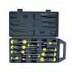 Cushion grip screwdrivers set of 10 (flat + Philips)