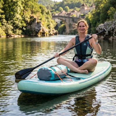 37. SET - 150KG INFLATABLE SUP BOARD ENERO 320x81x15CM