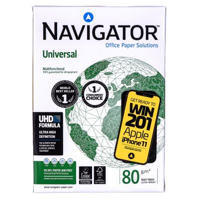 2. Office copier paper Universal Premium Navigator 8247A80 (A4; 80g/m2; 500 sheets; white paper)