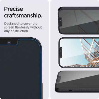 2. Spigen Glas.tR Slim Privacy Tempered Glass for iPhone 13 / 13 Pro / 14 / 16e / 17e