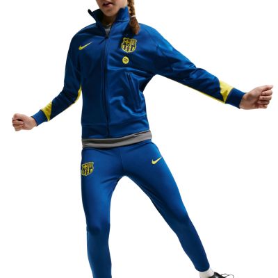4. Nike FC Barcelona Strike Kids' Tracksuit Dark Blue FZ1414 431