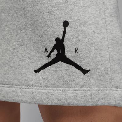 3. Men's Air Jordan Essentials Fleece Shorts Grey Basketball Shorts - IM9797-050