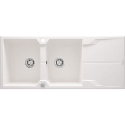 Two-bowl granite sink with drainer ZQN_A213