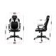3. Huzaro Force 2.5 White Mesh Gaming Chair