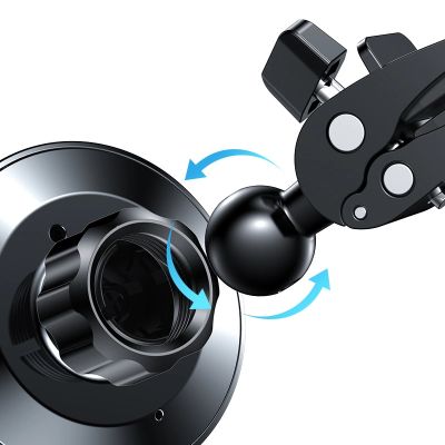 8. Joyroom Car Magnetic Holder Qi Wireless Inductive Charger 15W (MagSafe Compatible for iPhone) Black (JR-ZS240)
