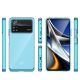 7. Outer Space Case for Xiaomi Poco X4 Pro 5G cover with a flexible frame blue