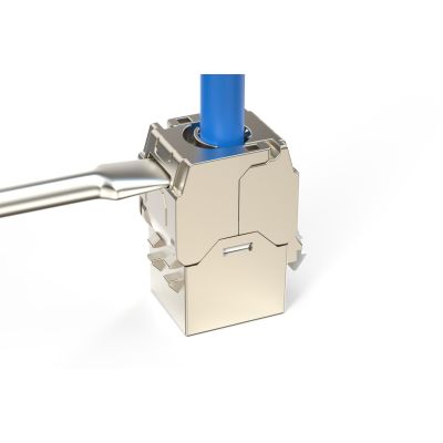 3. Digitus Compact CAT 6A Keystone Module, Shielded, Tool-Free Installation. 24 pcs.