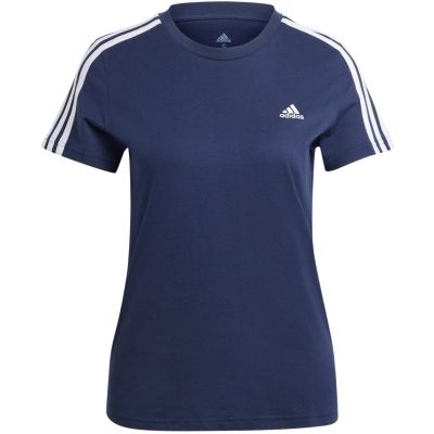 6. adidas Essentials Slim 3-Stripes Tee W IM2791