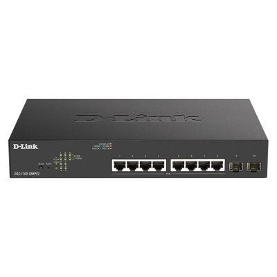 2. D-Link DGS-1100-10MPV2 Managed L2 Gigabit Ethernet (10/100/1000) PoE Support 1U Black