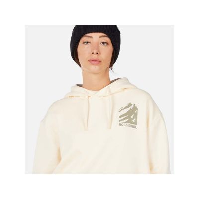5. ROSSIGNOL W WATERFALL H RELAX SWEATSHIRT women's sweatshirt white