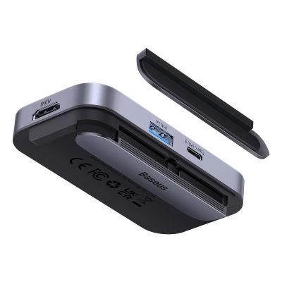 8. Baseus PadJoy universal 6in1 USB-C USB-C HUB for tablet / smartphone - dark gray
