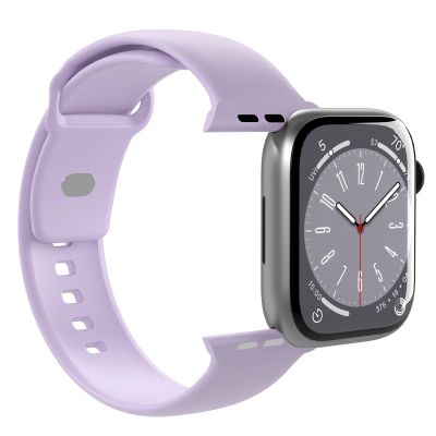 4. Puro Icon Silicone Strap for Apple Watch 42 / 44 / 45 / 49 mm - Lavender (2 pcs.)