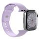 4. Puro Icon Silicone Strap for Apple Watch 42 / 44 / 45 / 49 mm - Lavender (2 pcs.)