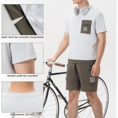 2. Rockbros Men's MTB T-Shirt White XL