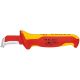Knipex Kabelmantelmesser 009855 Metallic, Red, Yellow Fixed Blade Knife