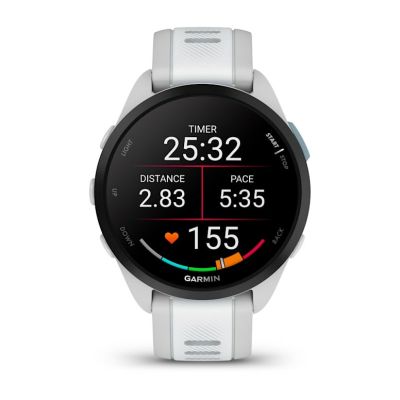 2. Garmin Forerunner 165 Music AMOLED 43mm Mist Grey Whitestone Sports Watch
