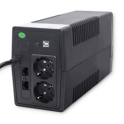16. QOLTEC UPS 450VA | 240W | LCD | USB | RJ45