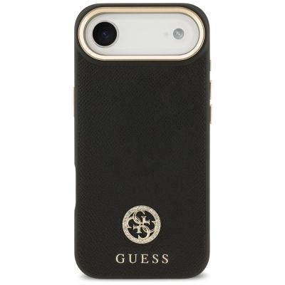 3. Guess Grained Strass Logo MagSafe case for iPhone Air - black