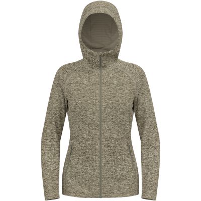 Women's ODLO TENCIA Mid Layer Hoody Full Zip, Beige