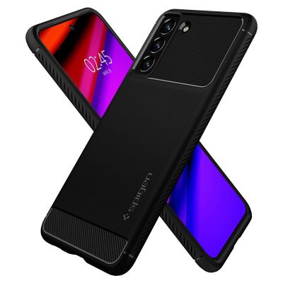 17. Spigen Rugged Armor Case for Samsung Galaxy S21 FE - Matte Black