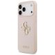 2. Guess Grained Big 4G & Classic Logo Case for iPhone 17 Pro Max - Pink