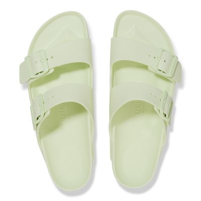 12. Birkenstock Arizona Essentials EVA Regular Faded Lime Men's Foam Slides for Wide Feet (1024571)