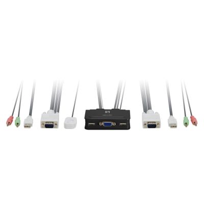LevelOne KVM-0223 KVM Switch Black