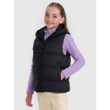 Children's down vest with synthetic filling 4F 4FJRAW25TVJAU331-20S