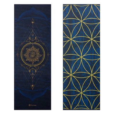 13. Gaiam Sun and Moon double-sided yoga mat 6mm 63419