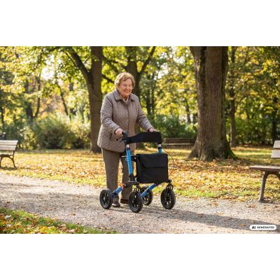 48. Aluminum all-terrain rehabilitation walker