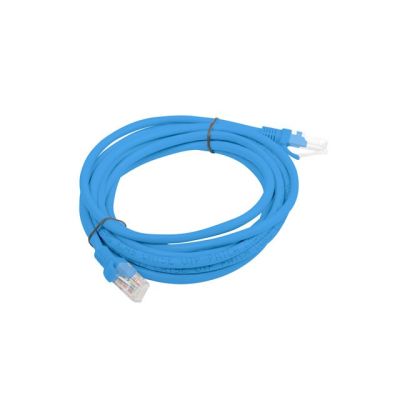 2. UTP patch cord Lanberg PCU5-10CC-0300-B (RJ45 - RJ45 ; 3m; UTP; cat. 5e; blue)