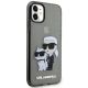 4. Karl Lagerfeld KLHCN61HNKCTGK iPhone 11 / Xr 6.1" black/black hardcase Gliter Karl&Choupette