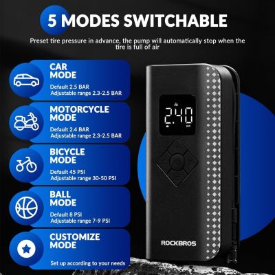 3. Rockbros Electric Pump 150PSI A13