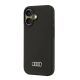 3. Audi Silicone Case iPhone 16 6.1" black/black hardcase AU-LSRIP16-Q3/D1-BK