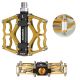 4. Rockbros JT201012LG 2010-12L Aluminum Platform Bicycle Pedals - Gold