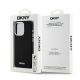 8. DKNY Liquid Silicone Small Metal Logo MagSafe Case for iPhone 15 Pro - Black