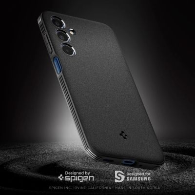 7. Spigen Essential SandBlast Case for Samsung Galaxy M35 5G - Black