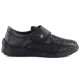 2. Leather Velcro shoes, elastic, black, Unisoft 8435