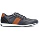 4. Comfortable men's leather shoes, navy blue, Rieker 11927-14