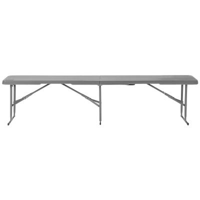 3. FOLDING CATERING BENCH 183X28X43CM GRAY